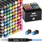 Alcohol Art Markers Chisel & Fine Tip,80 Colors Dual Tip Art Markers, Stocking Stuffers for adults, Christmas Gift Idea for artists - Art Supplies